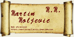 Martin Moljević vizit kartica